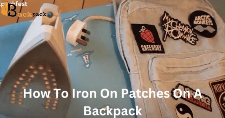 How To Iron On Patches To A Backpack?