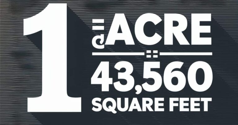 HOW MANY SQUARE FEET ARE IN ONE ACRE