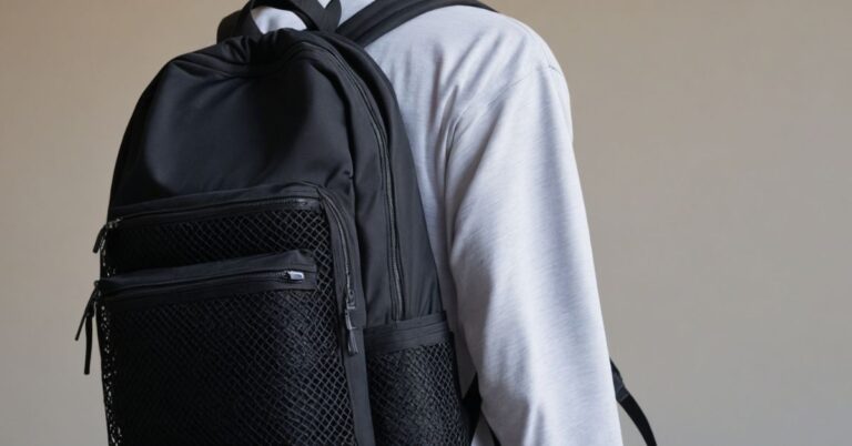 Strap Mesh Backpack